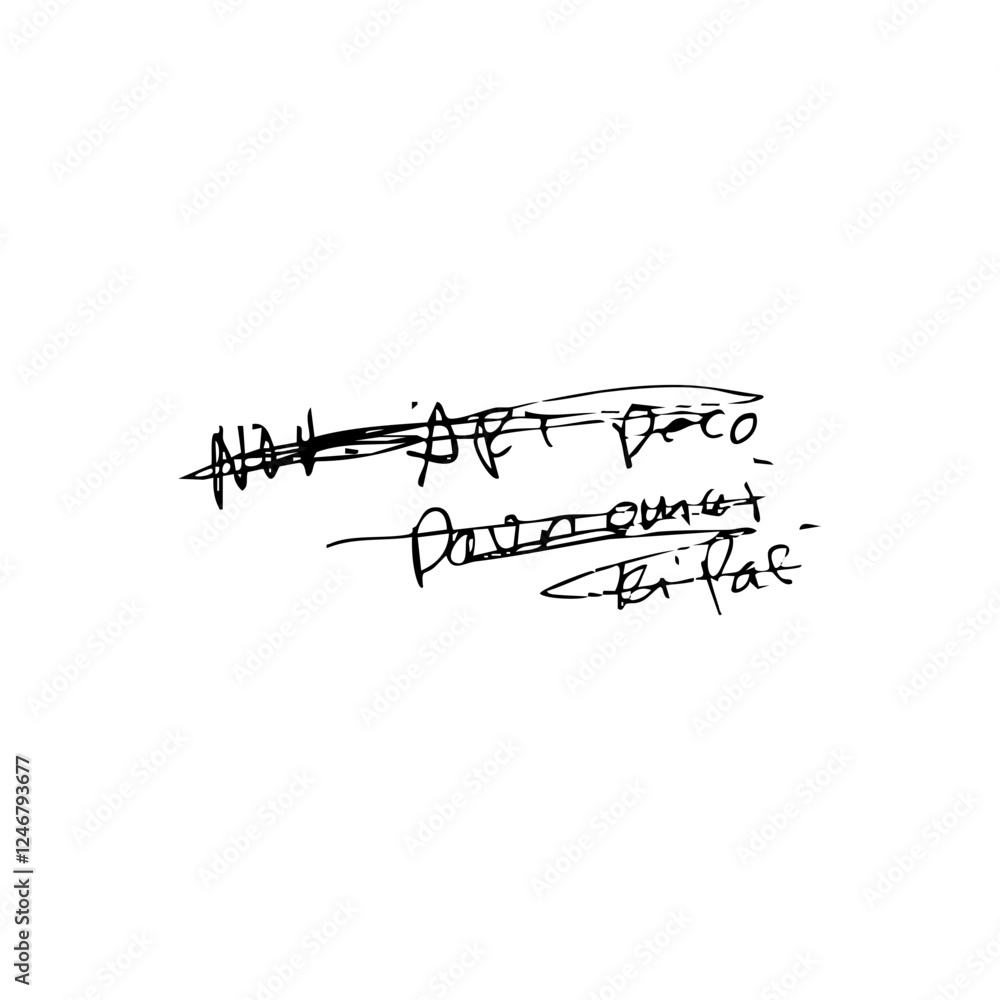 Fototapeta premium date with scribble stroke element