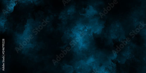Abstract dreamy blue watercolor fog background, soft ethereal texture with misty gradients, artistic blurred paint effect, ideal for digital design, web, branding, and creative projects.
