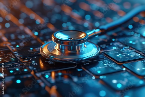 Medical technology concept Remote medicine Electronic medical record