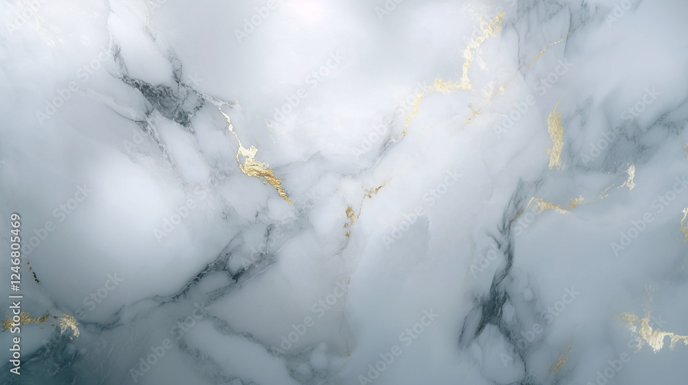Fototapeta premium Biały ekskluzywny marmur, delikatny wzór, dekoracja płytka generative ai