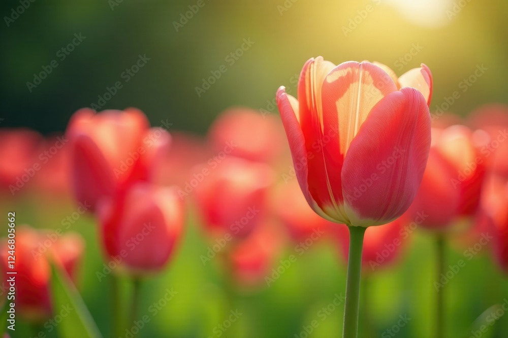 delicate tulip stems swaying freely in warm air, tulips, bloom delicate tulip stems swaying freely in warm air, tulips, bloom