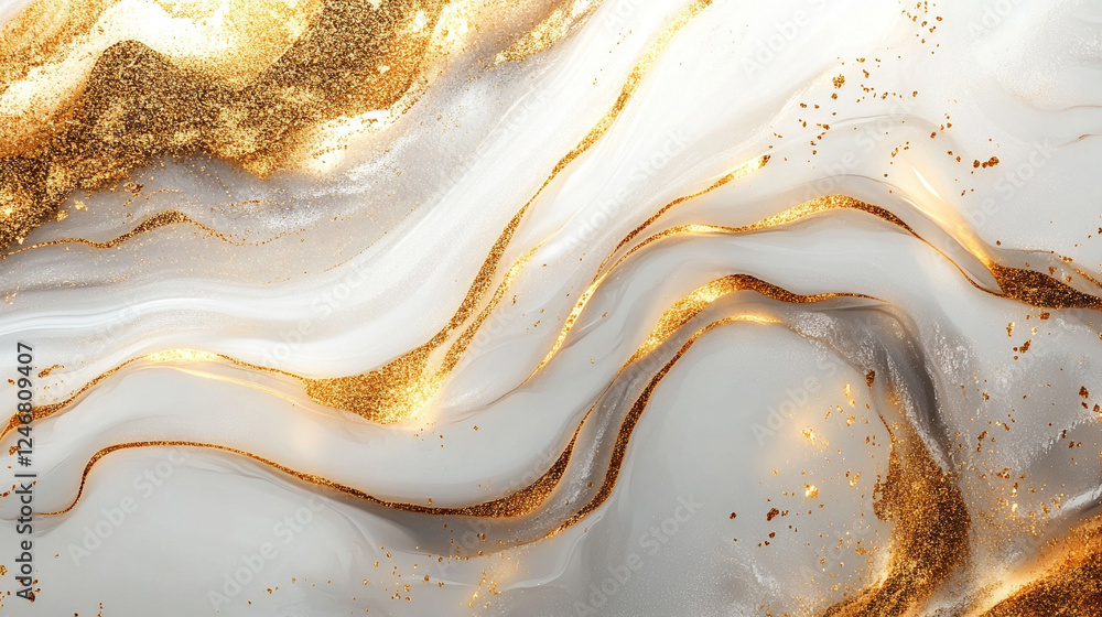 Fototapeta premium Biały ekskluzywny marmur, delikatny wzór, dekoracja płytka generative ai 