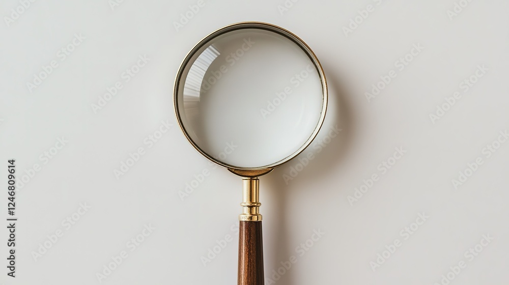 Magnifying glass against white background Magnifying glass against white background