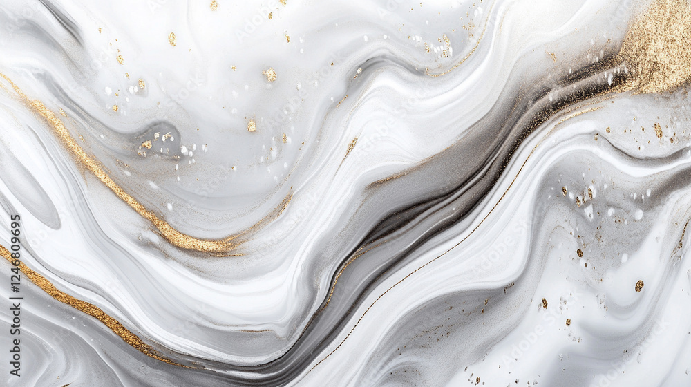 Fototapeta premium Biały ekskluzywny marmur, delikatny wzór, dekoracja płytka generative ai