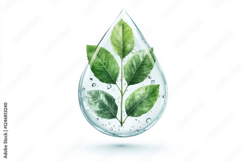 A simple, clean icon of a water droplet over a plant, symbolizing irrigation A simple, clean icon of a water droplet over a plant, symbolizing irrigation