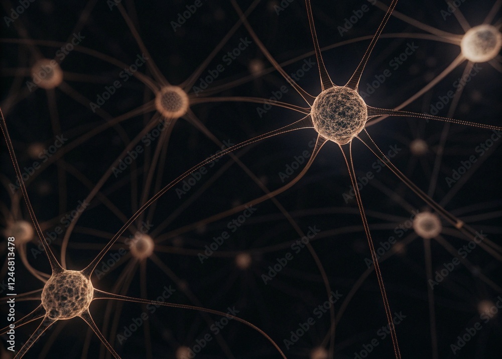 Obraz premium Artificial intelligence neural network