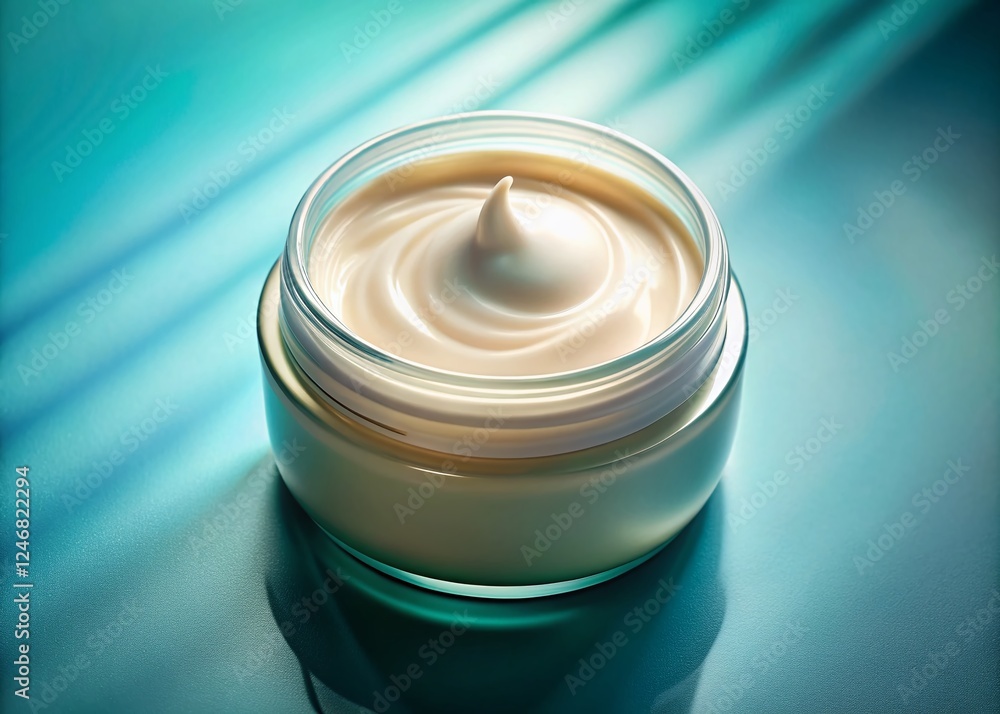 Luxurious Facial Cream Close-Up: Hydrating Skincare Product Texture Luxurious Facial Cream Close-Up: Hydrating Skincare Product Texture