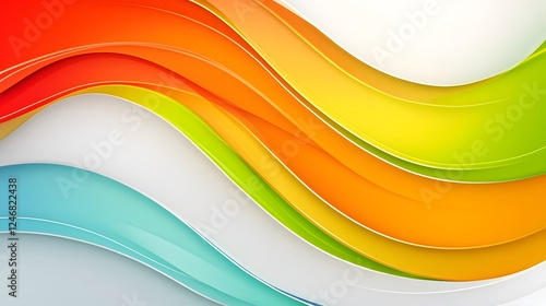 Abstract background with colorful wavy lines
