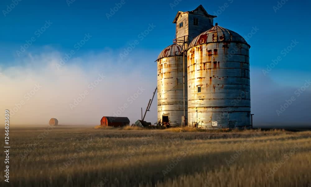 Old Abandoned Farm Nature Landscape Old Abandoned Farm Nature Landscape