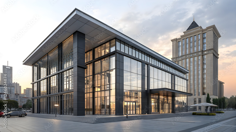 modern luxury building in the city