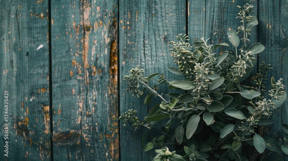 Fototapeta premium Sage is a versatile culinary herb that adds flavor to dishes and provides health benefits.