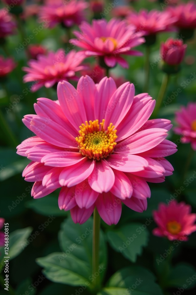 Fototapeta premium Overlapping petals of Tripleurospermum perforatum, blossom, garden, flowers