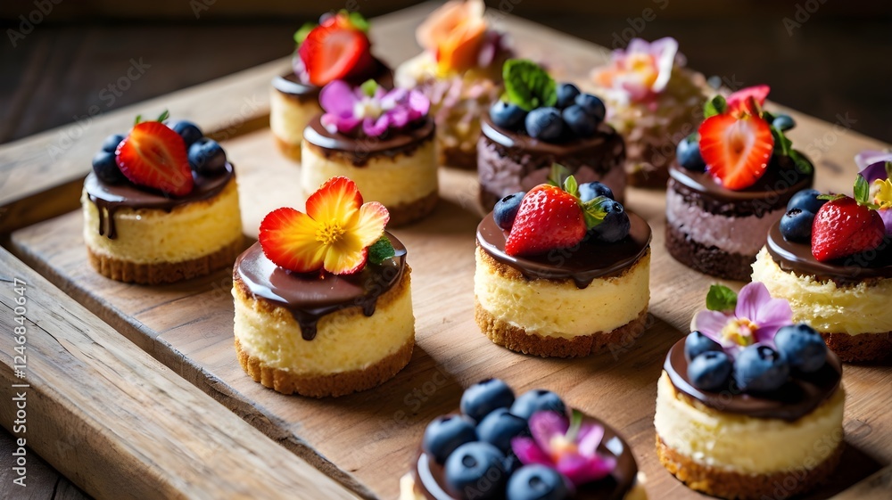 Decadent Cupcakes with Cream and Rich Chocolate Topping Decadent Cupcakes with Cream and Rich Chocolate Topping