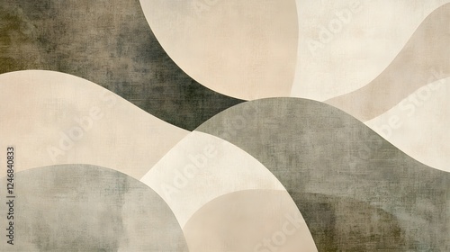 Abstract Beige Brown Green Curve Texture Background Wallpaper