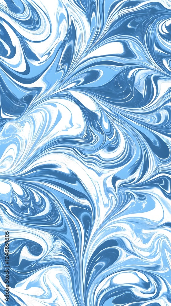 A close-up of swirling blue and white color
A close-up of swirling blue and white color