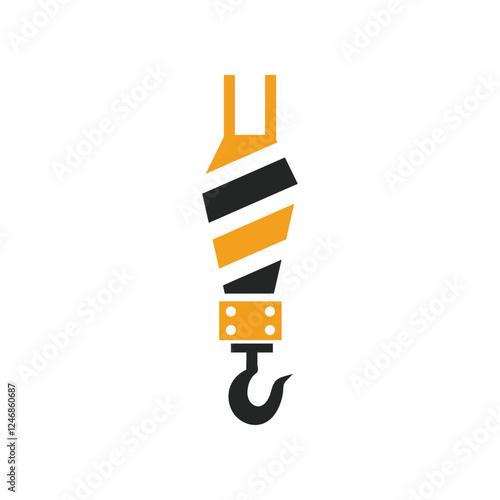 crane icon logo design template