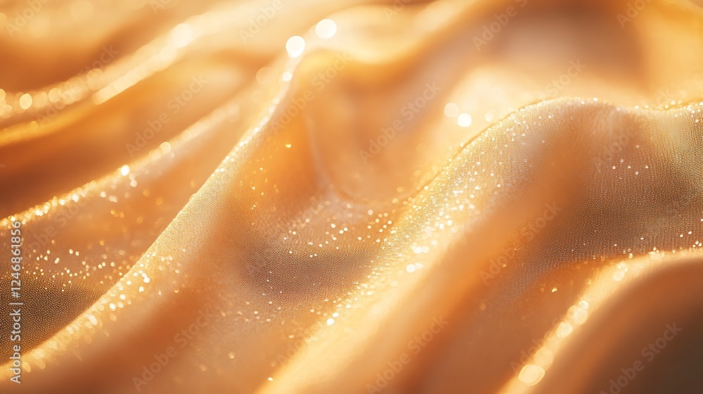 Golden fabric texture with sparkling details. Golden fabric texture with sparkling details.