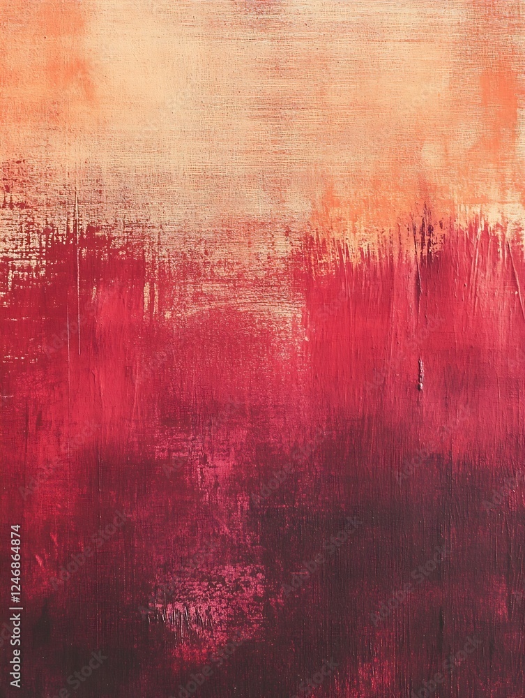 Abstract Red and Orange Textured Canvas Painting with Bold Artistic Expression : Generative AI Abstract Red and Orange Textured Canvas Painting with Bold Artistic Expression : Generative AI