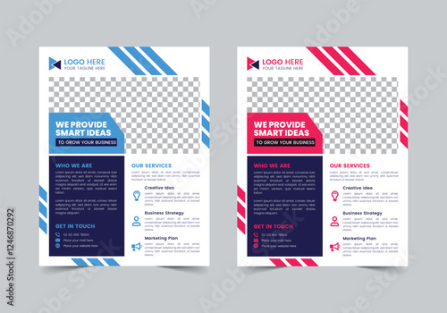  Professional Business Flyer Template , CMYK , Print Ready , Marketing Agency Social Media Post Template, Facebook Post, ,LinkedIn Post