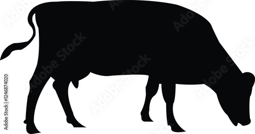Wallpaper Mural Cow clip art design on plain white transparent isolated background for card, shirt, hoodie, sweatshirt, apparel, card, tag, mug, icon, poster or badge Torontodigital.ca