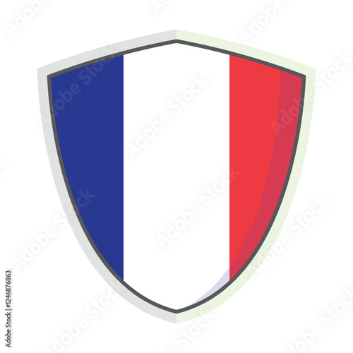 France national flag Shield Badge