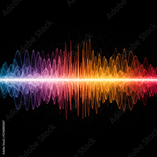 abstract colorful wave background sound wave.