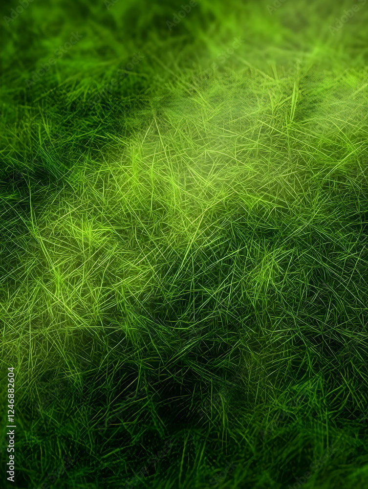 Fototapeta premium Lively Green Abstract Texture: Vivid Patterns and Organic Layers Capturing Nature's Softness, Brightness, and Serenity in a Dynamic, Aesthetic Landscape of Foliage and Growth