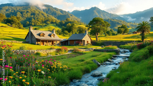 cool and beautiful natural scenery background