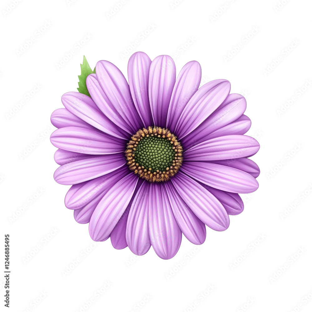 Obraz premium Vibrant Purple Osteospermum Flower Blossom Close-up