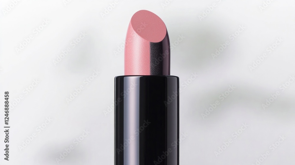 detailed view of split-toned lipstick with one half matte and other glossy in contrasting colors detailed view of split-toned lipstick with one half matte and other glossy in contrasting colors
