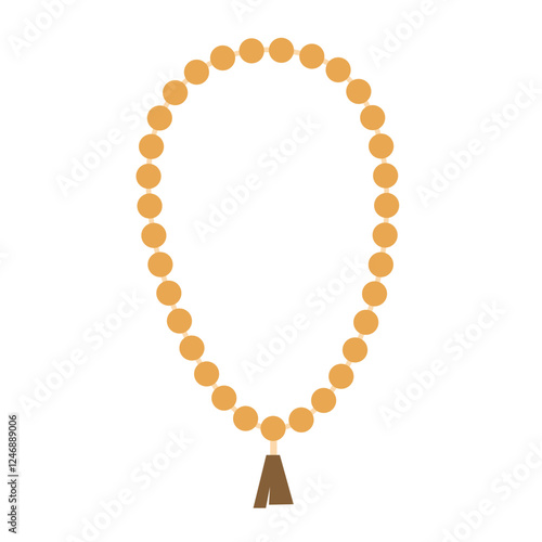 prayer beads vector elemets illustration