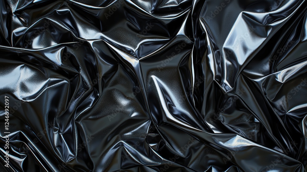 Close up of black plastic material highlighting texture and surface detail Close up of black plastic material highlighting texture and surface detail