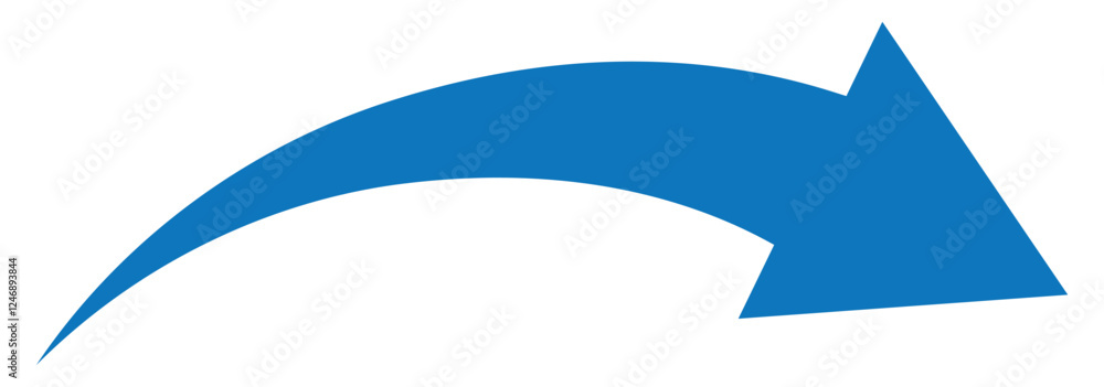 Long arrows icon. Long curved hand drawn arrow isolated. Long arrows icon. Long curved hand drawn arrow isolated.