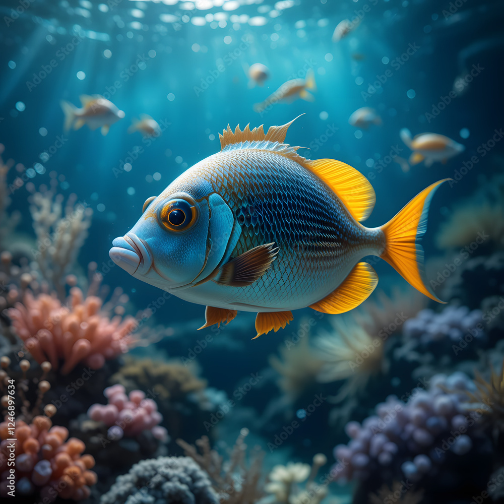 fish in aquarium fish in aquarium