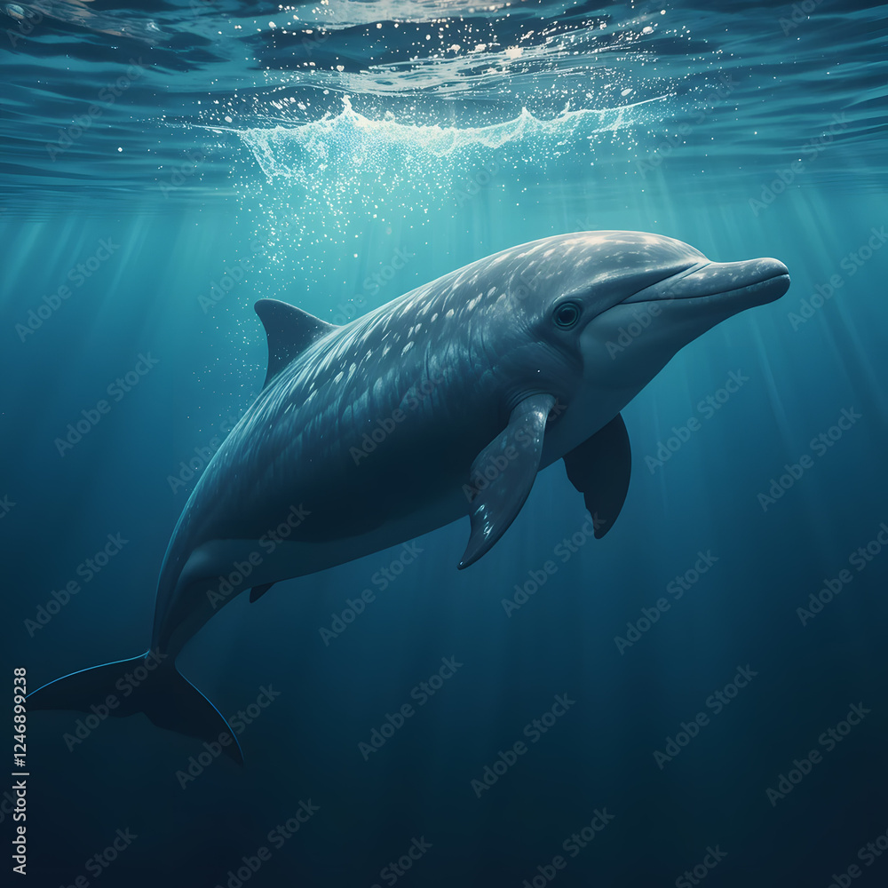 Fototapeta premium dolphin in the water