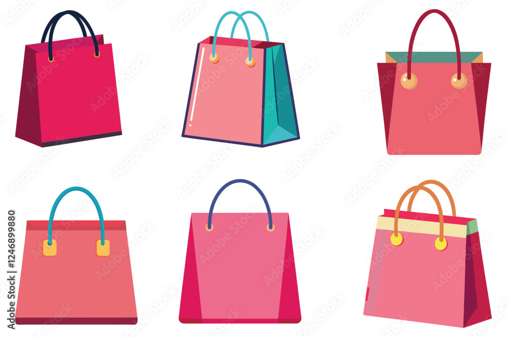 ladies shopping bag vector art on a white background ladies shopping bag vector art on a white background
