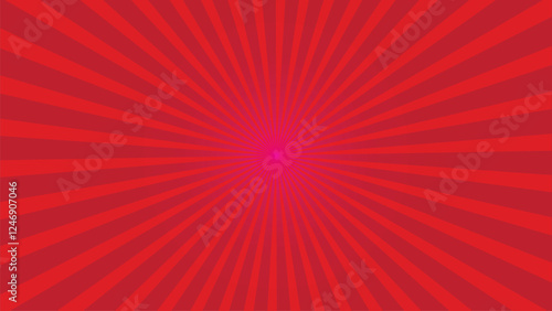 Abstract sun ray red star burst background. Red sun burst background. Vector illustration
