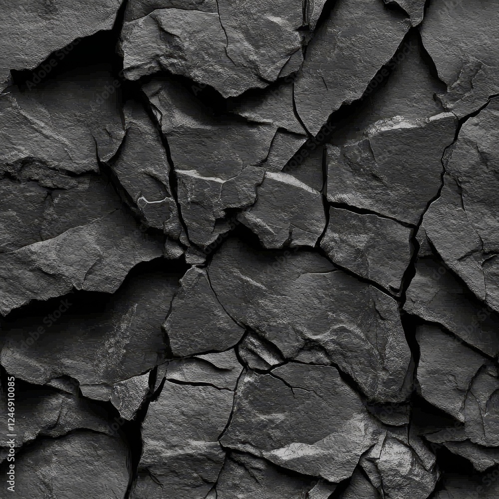 Exploring the Depths of Abstract Nature with a Black Rock Surface Design Exploring the Depths of Abstract Nature with a Black Rock Surface Design