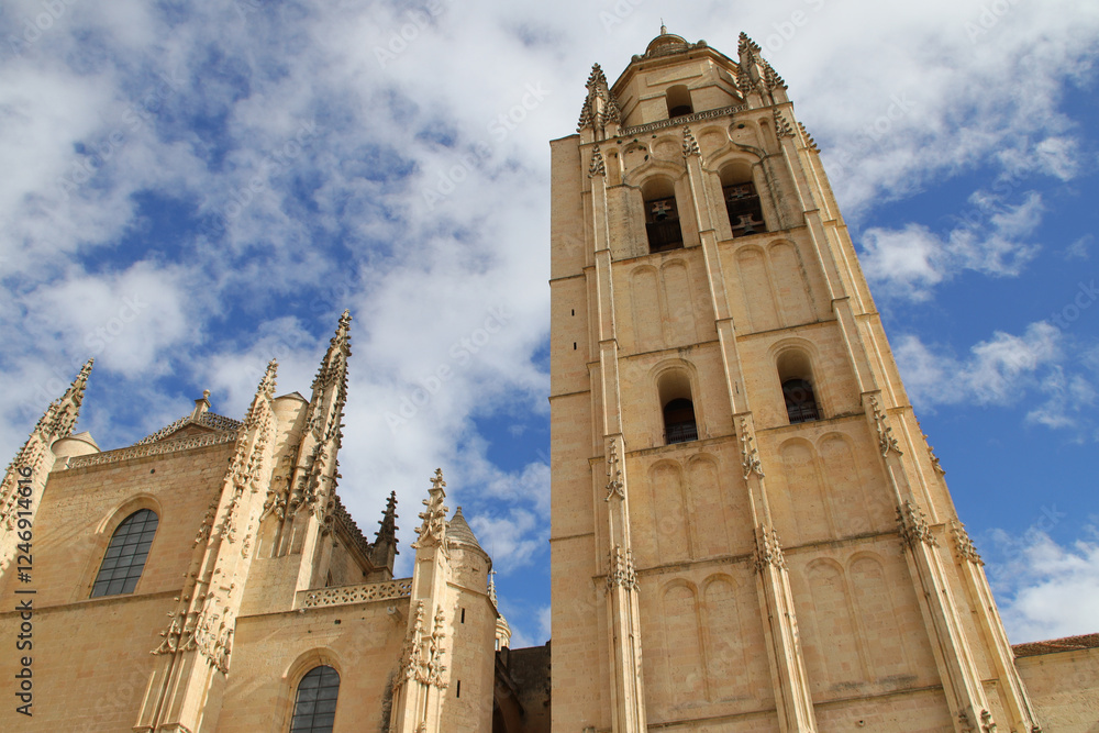 cathedral in segovia in spain