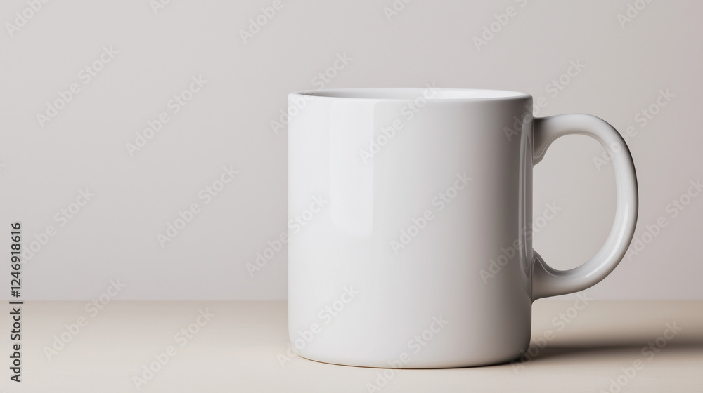 Obraz premium a white mug
