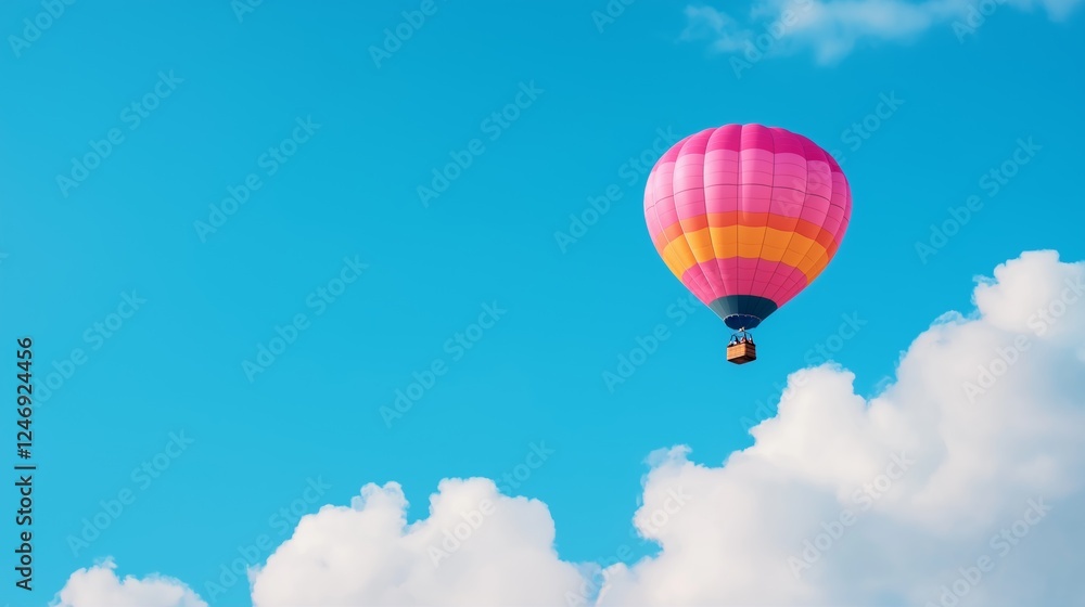 Naklejka premium hot air balloon in the sky