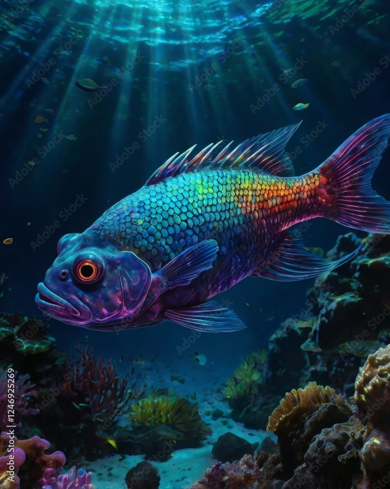 A tropical fish A tropical fish