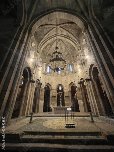 Interior y exterior del monasterio de Veruela, Techos, puertas y claustro. Tarazona, Aragón