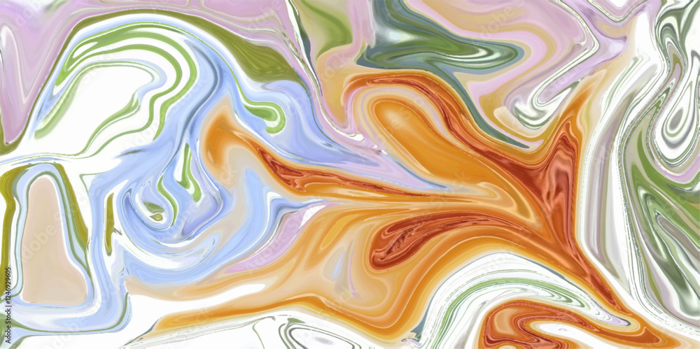 Fototapeta premium Colorful marbleized painting background. Liquid marbling paint background.Fluid painting abstract texture.Style incorporates the swirls of marble