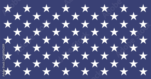 Naval Jack of the United States Flag Vector Illustration Premium Quality