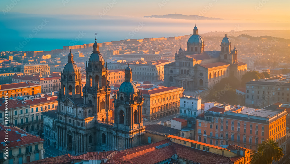 Fototapeta premium stunning city Palermo Italy sunny day