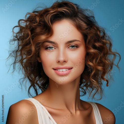 portrait of young happy woman