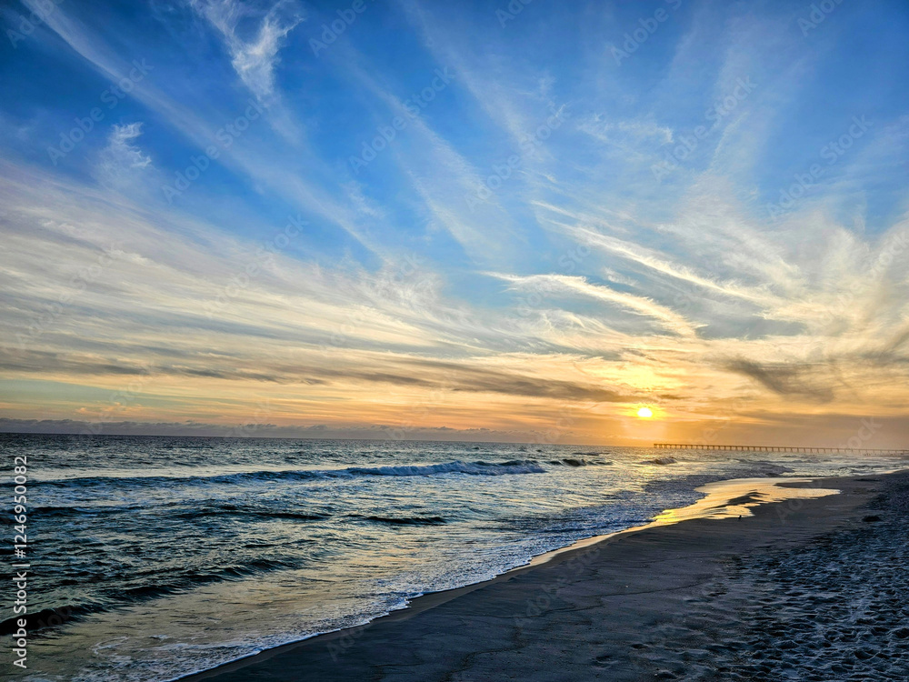 Obraz premium Sunset on the beach