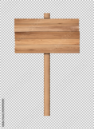 Wooden sign, Rustic Wooden Signpost with Directional Arrows for Navigation on transparent background, png, psd
