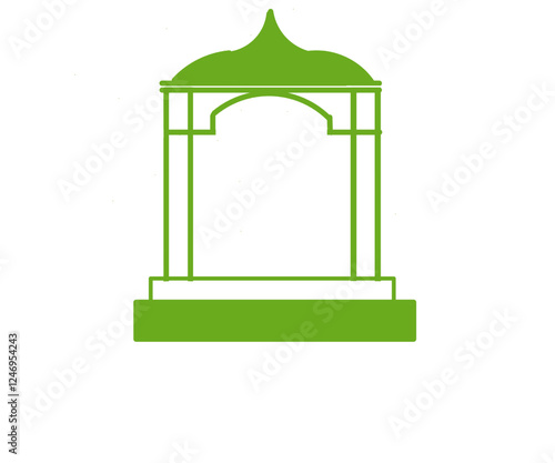 Wallpaper Mural vector illustration of Green gate Torontodigital.ca